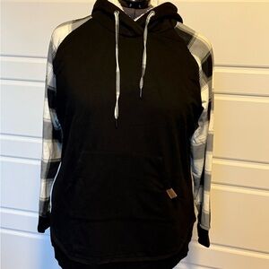 Maurices Black and White Checkered Men's Hoodie